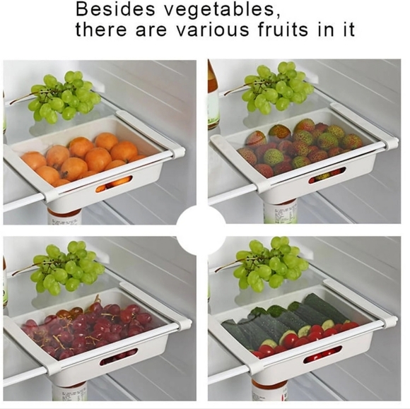 Storage Essentials Large White Egg Storage Tray Food Holder Organizer Shelf - Picture 9 of 16